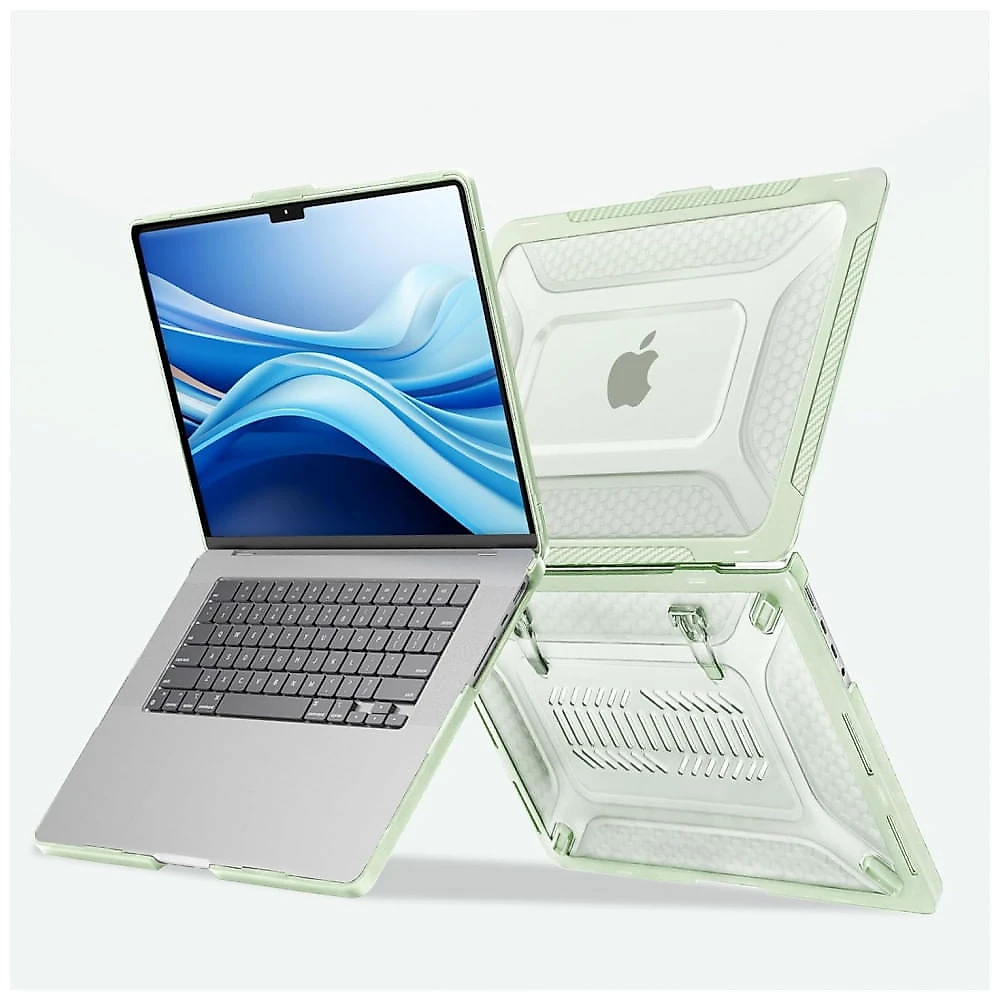 MOSISO Capa Rígida para MacBook Pro 16" 2025-2021, TPU Anti-Choque com Kickstand Dobrável e Teclado, Verde Sálvia