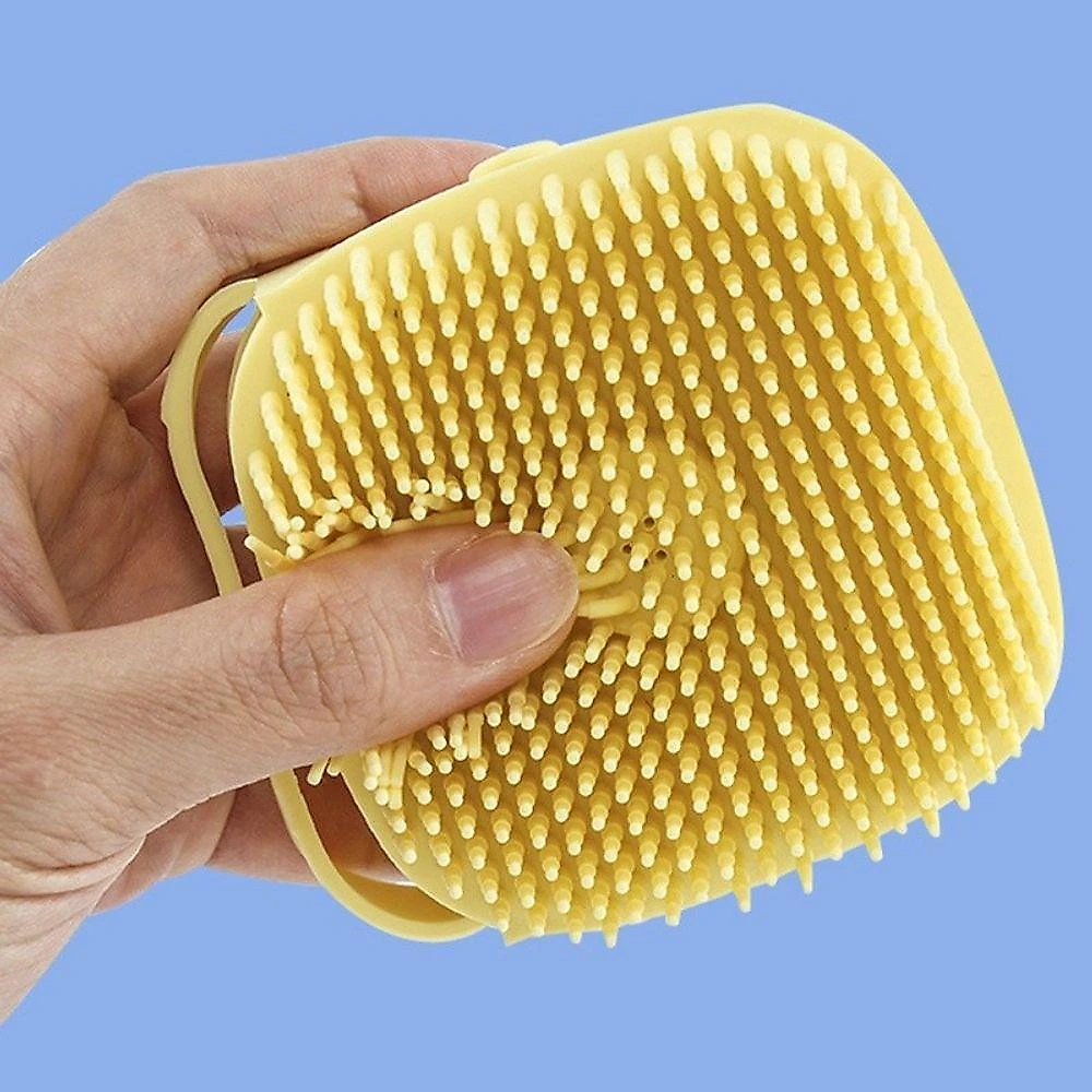 Esponja para Banho com Dispenser Infantil e Pet em Silicone Macio 80ml com Cerdas Massageadoras OEM
