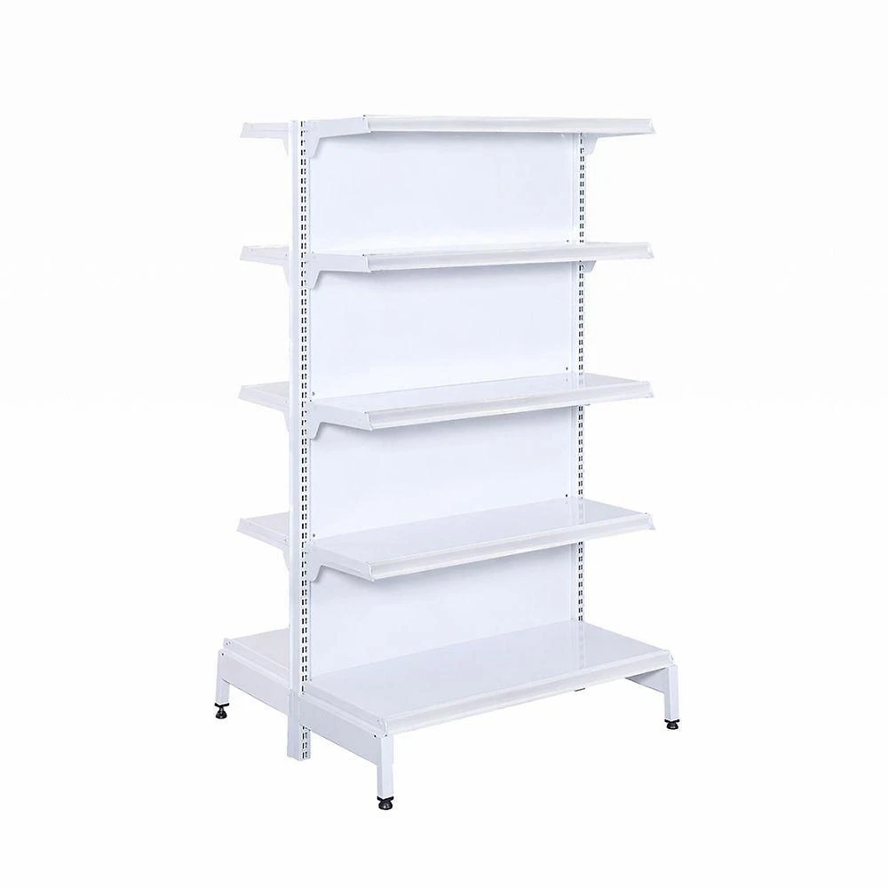 Gôndola Prateleira 5 Níveis 40x30 New Plus 1,70 Central Inicial Pe Branco - Sa Gôndolas