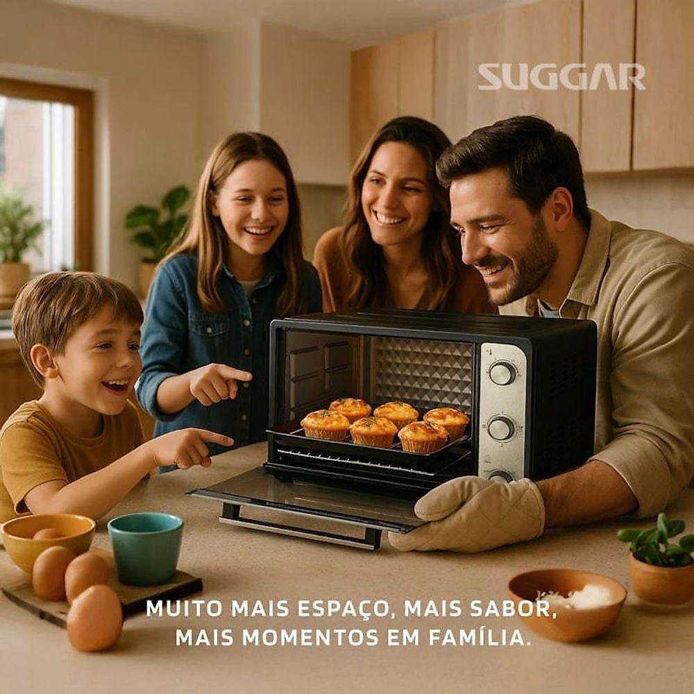 Forno Elétrico Suggar 60L Preto 110V