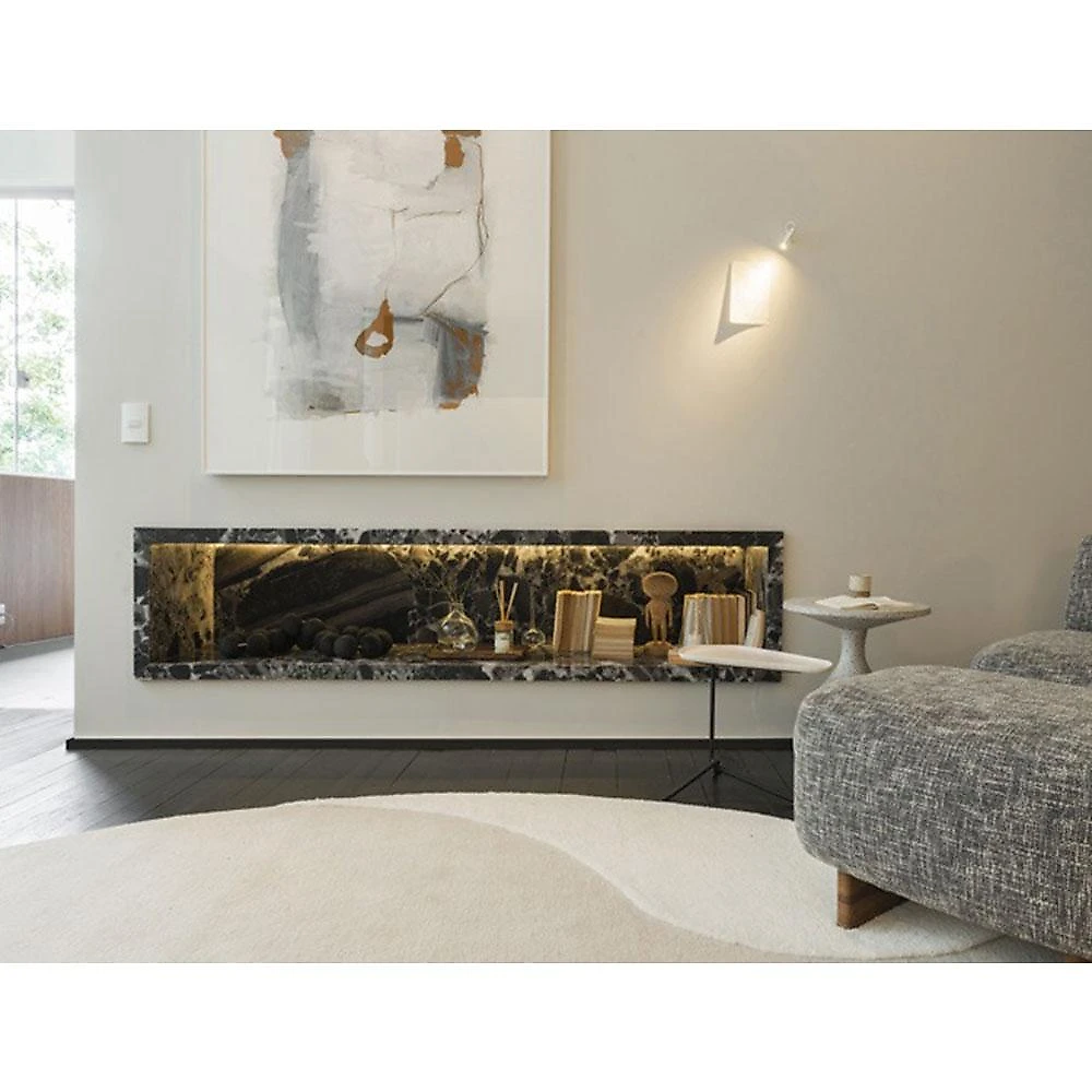 Rodapé de Poliestireno Santa Luzia 3466 RP Preto 3 x 240 cm