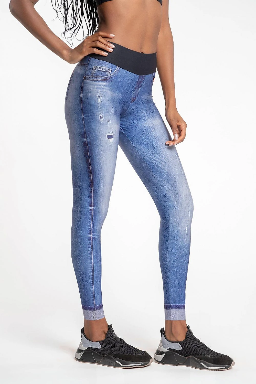Calça Legging Jeans Original Essential - Jeans Claro - LIVE! Azul