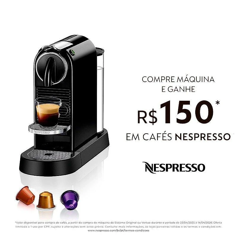 Cafeteira Nespresso Citiz 1 L 127V 1260 W Cafeteira Elétrica Nespresso Citiz
