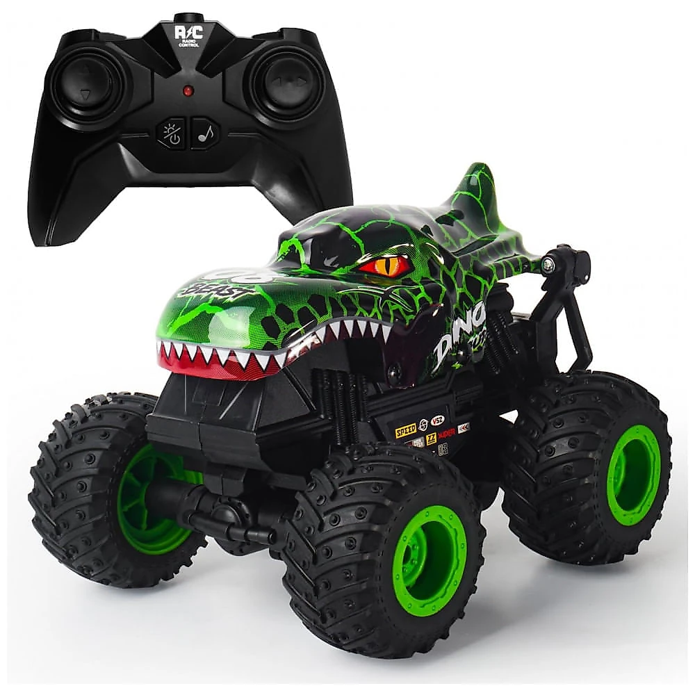 Caminhão Monstro de Brinquedo para Crianças, 120 Dinossauros RC Carro Caminhão com 360 Voltas Drift, Caminhões Monstros All-Terrain de 2.4GHz,Gohero