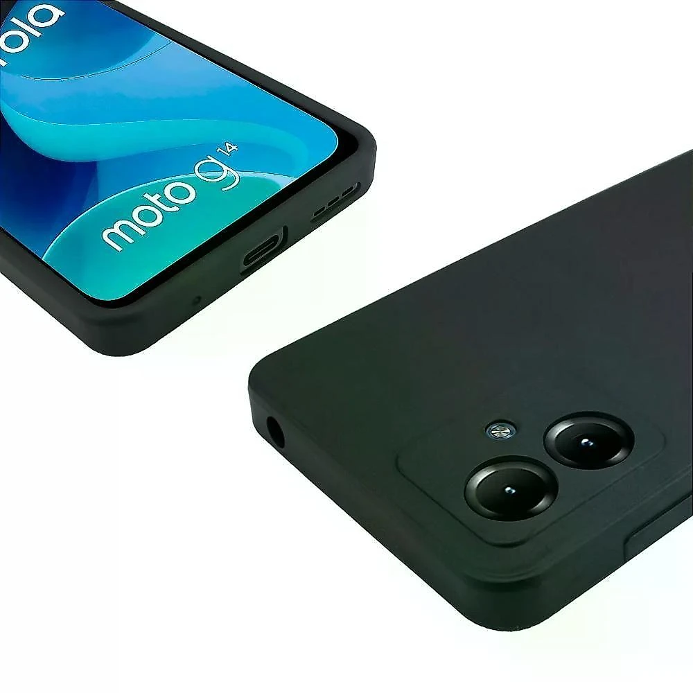 Kit Capa Silicon Veloz E Película Hydrogel Hd Para Motorola Moto G14 - Gshield