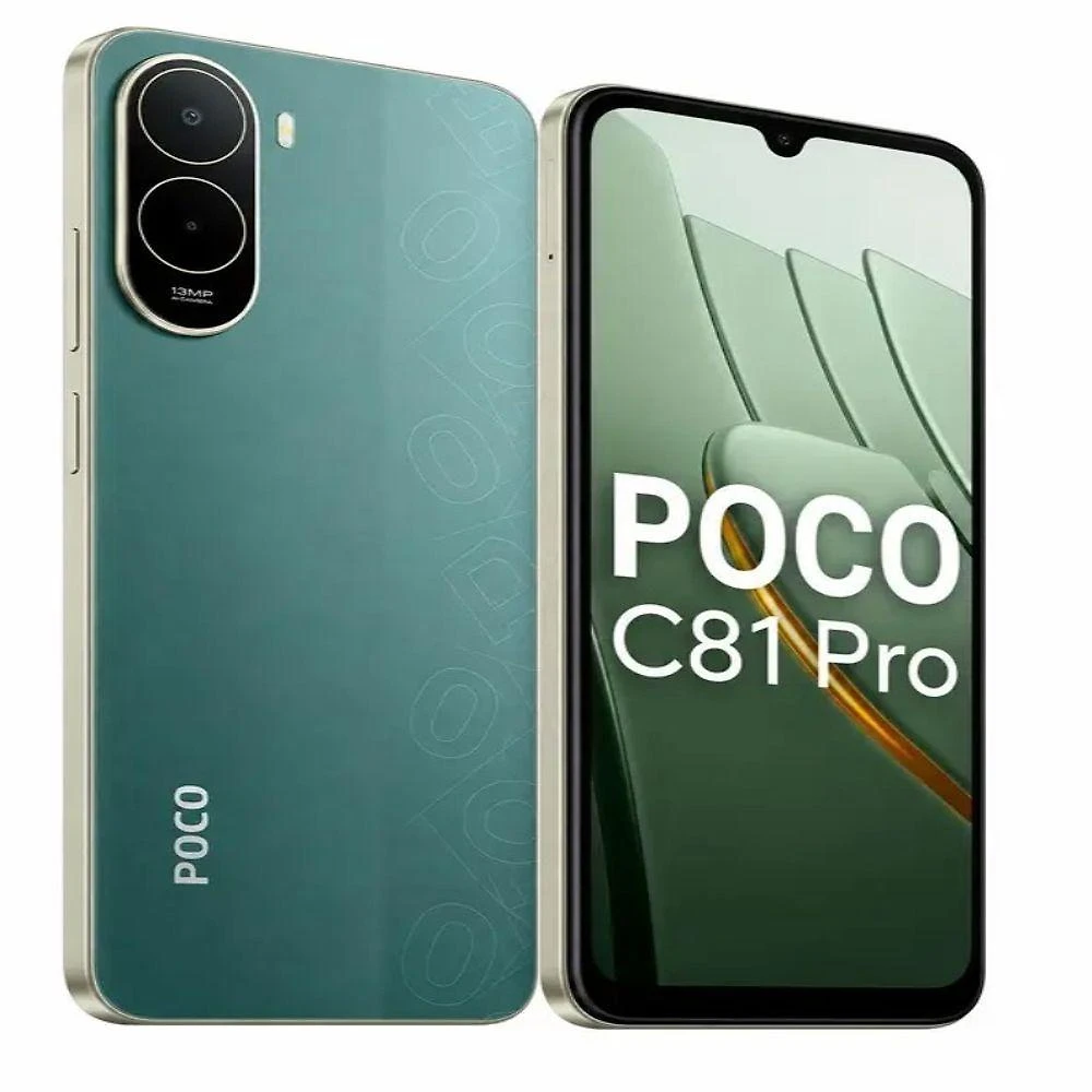 Smartphone Poco C81pro 4GB 128GB Camera 50MP Tela 6,7" Android Bateria 6000mAh Verde