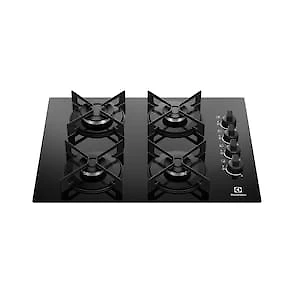 Cooktop 4 Bocas Electrolux KE4GR Efficient Mesa de Vidro Grade de Aço Fosco Bivolt