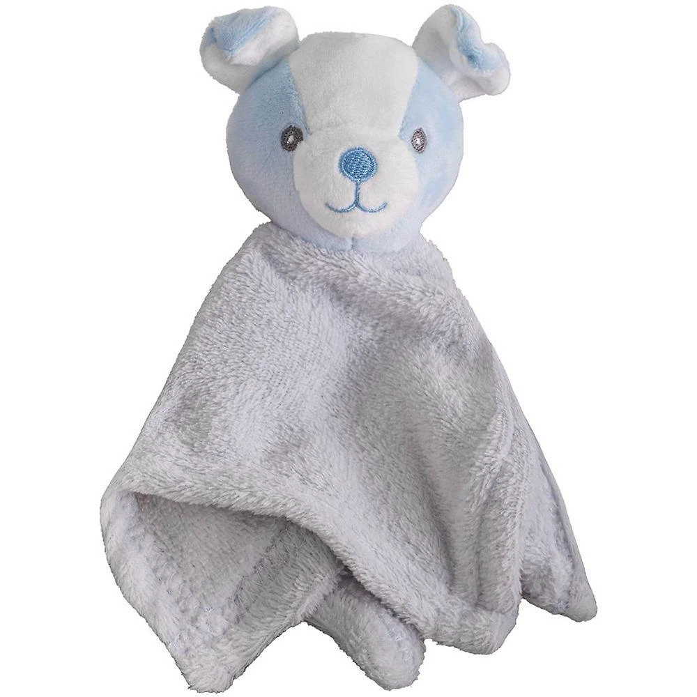 Naninha para Meninos Coral Fleece 100% Poliéster 27x27cm Cachorro Azul Claro Bene Casa