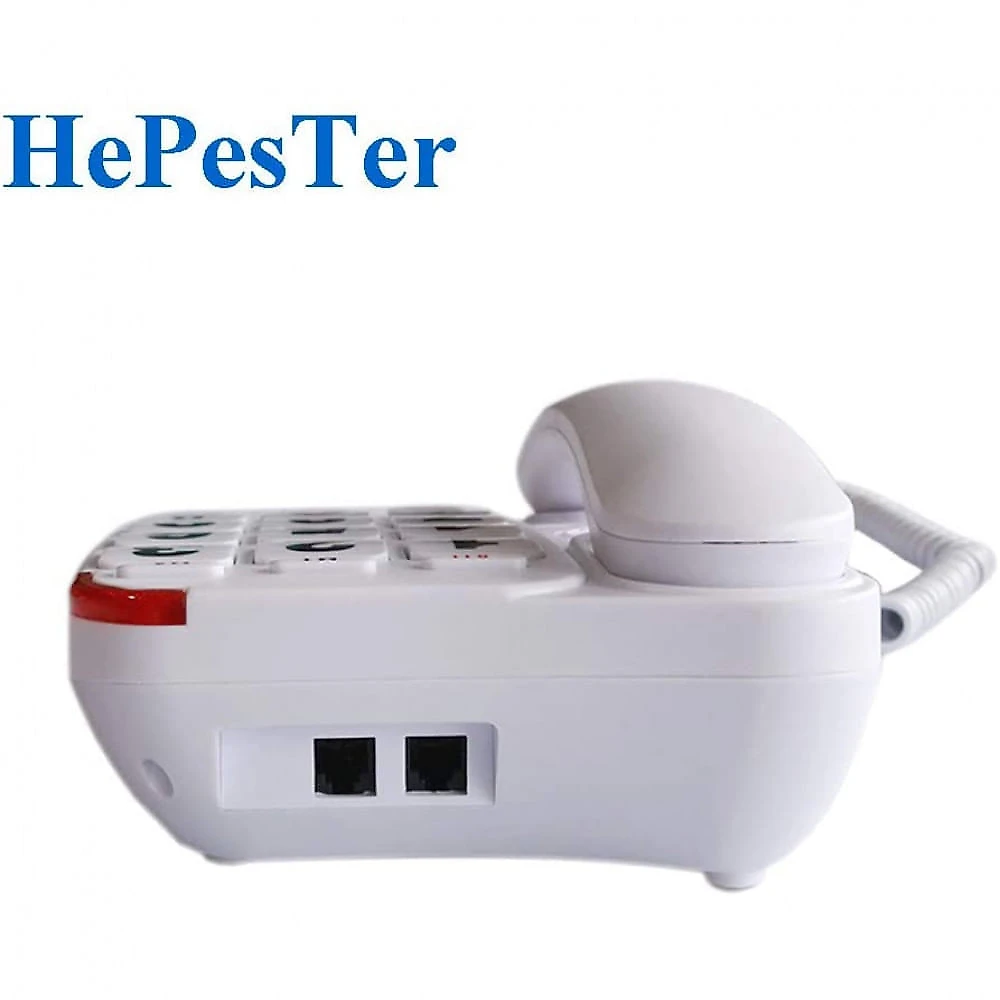HePesTer P46 Telefone com Fio para Sênior com Tecla Grande Volume Alto e Discagem Inteligente
