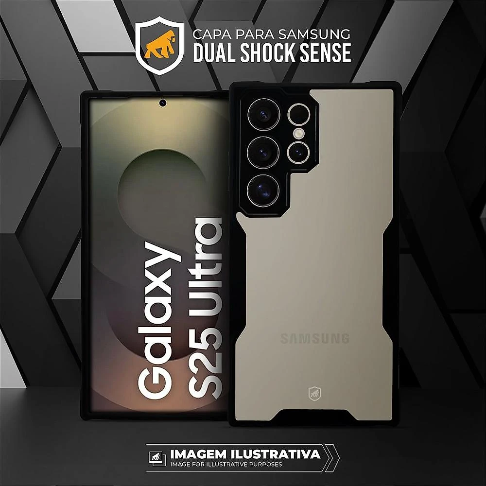 Capa para Samsung Galaxy A26 - Dual Shock Sense Preta - Gshield