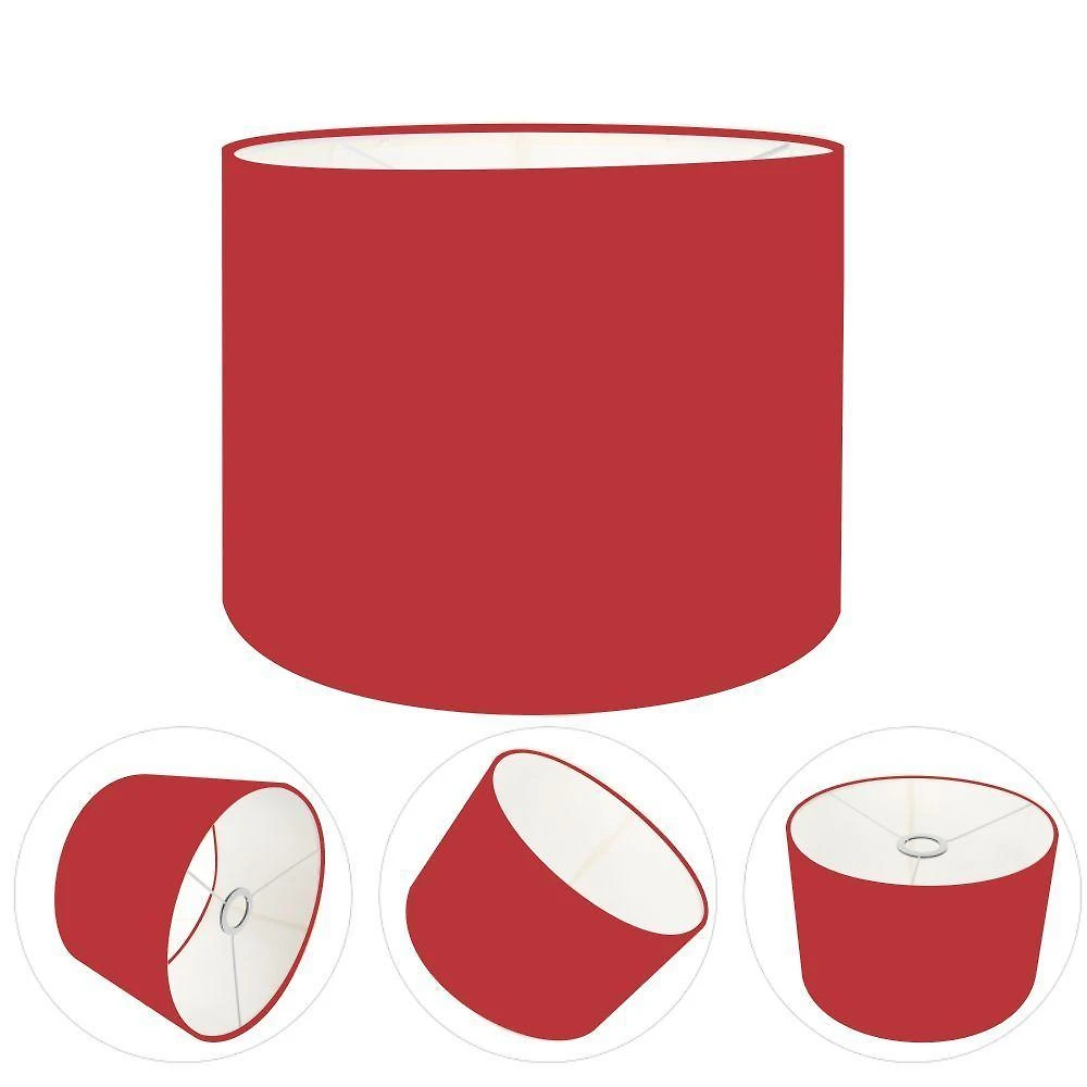 Cúpula Abajur E Luminária Cilíndrica Vivare Cp-7012 ø30x25cm - Bocal Nacional Bordo