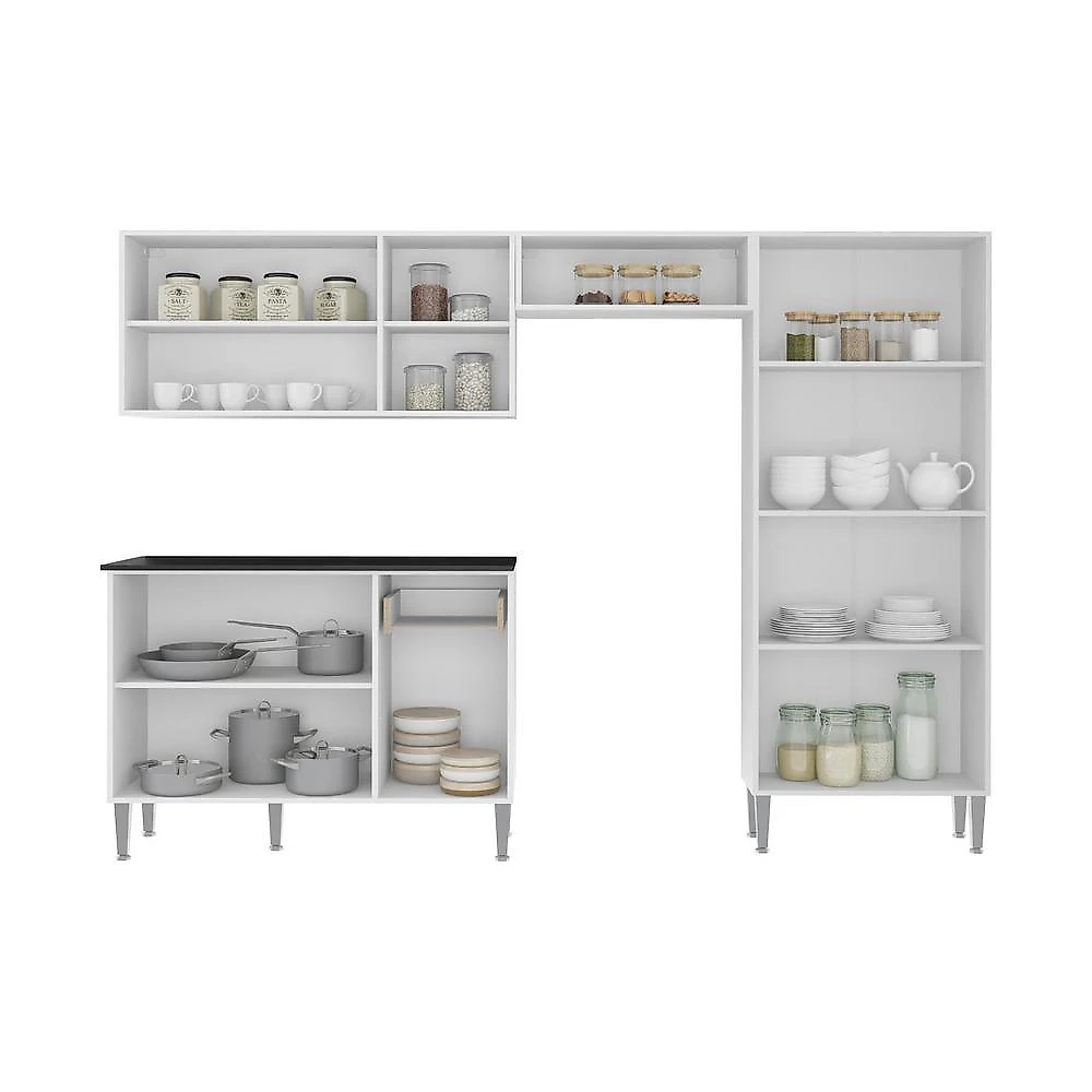Miniatura Armário de Cozinha Compacta Xangai Multimóveis VM2840 Branco