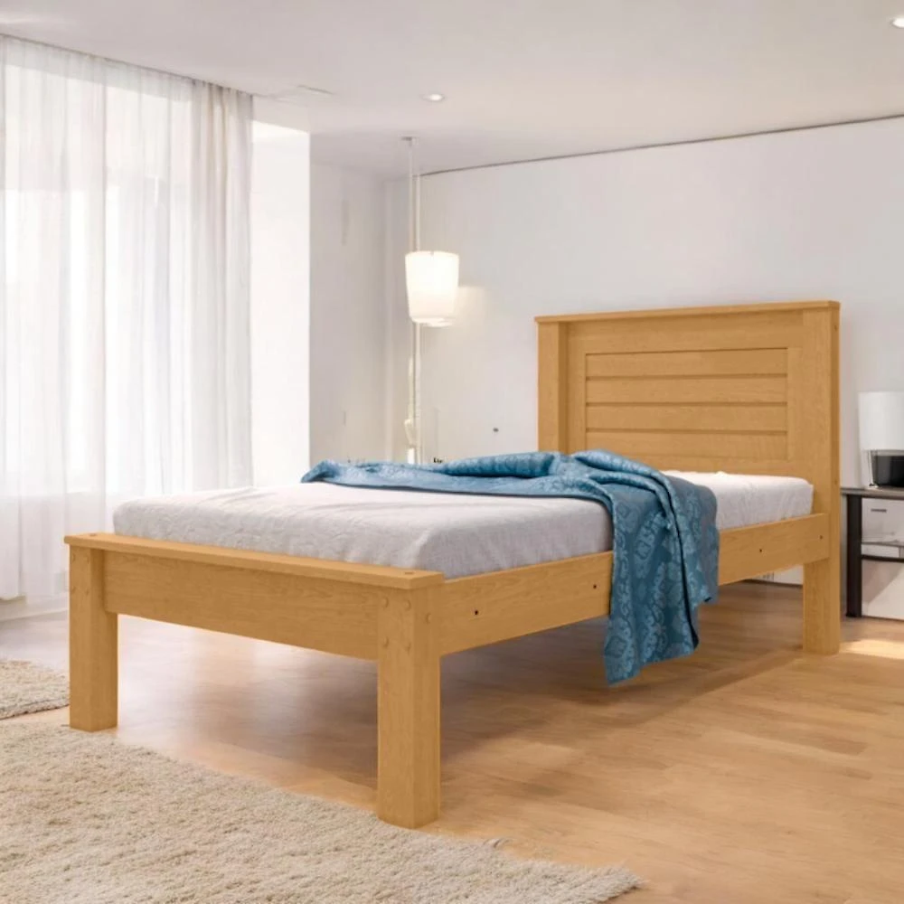 Cama Solteiro Confortável E Moderna Luz Naturalle Com Colchão