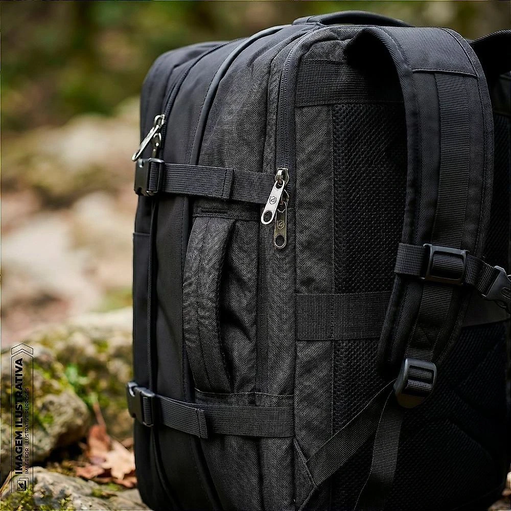 Mochila Mala de Mão para Notebook Até 17 Gshield Survivor 38L Preto