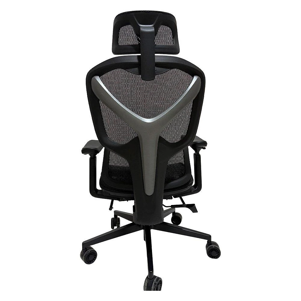 Miniatura Cadeira Ergonômica Formula V Ergolux 5 Plus, Encosto em Malha Respirável, Apoio de Braço Ajustável, Preto - ERGLX5PLUS-BK