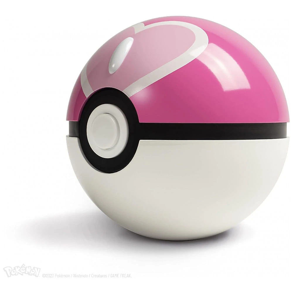 Poké Bola Love Ball The Wand Company metal eletrônica sensor proximidade luz multicolor base expositora numerada - Réplica Autêntica e Licenciada