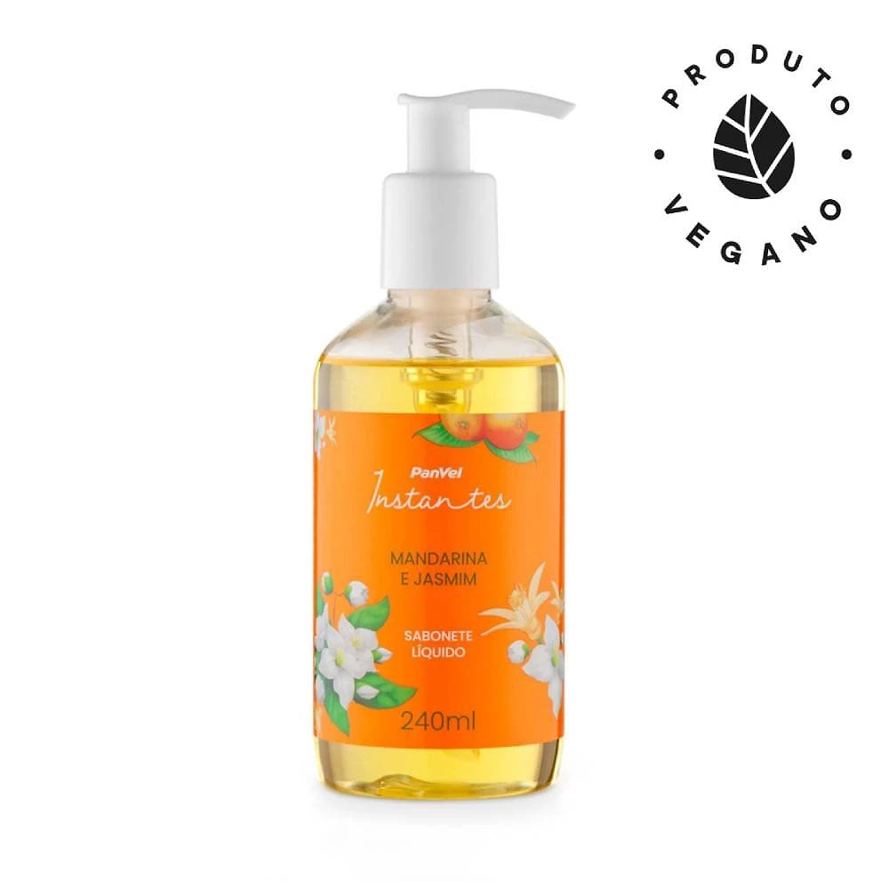Sabonete Líquido Mandarina E Jasmim Panvel Instantes 240ml