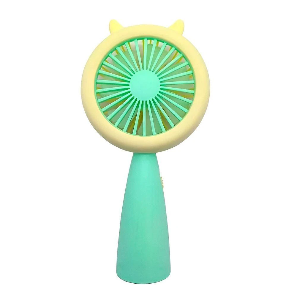 Mini Ventilador Recarregável Usb Modelo Led Portátil Verde