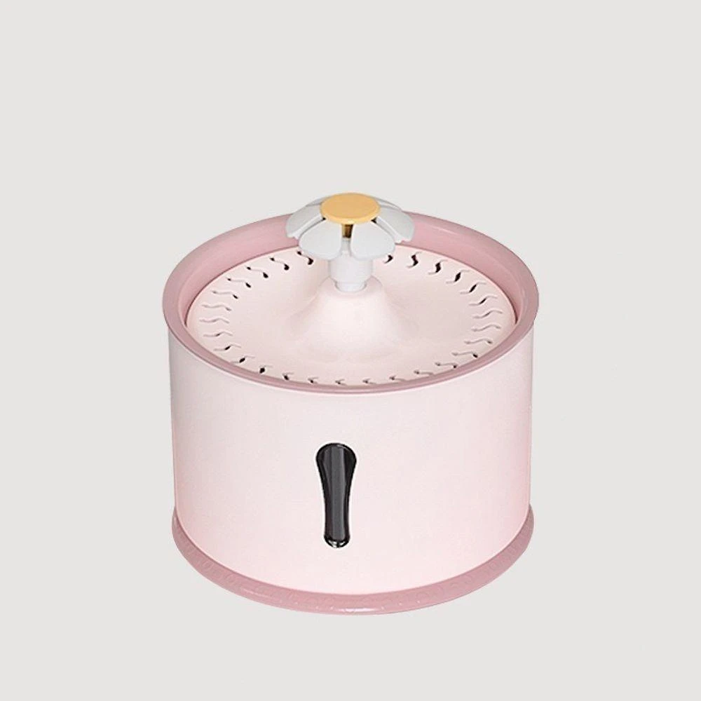 Bebedouro Fonte de Água para Pets OEM PS0803 Gato e Cachorro Plástico Bpa-Free e Aço Inox 2 4L Rosa