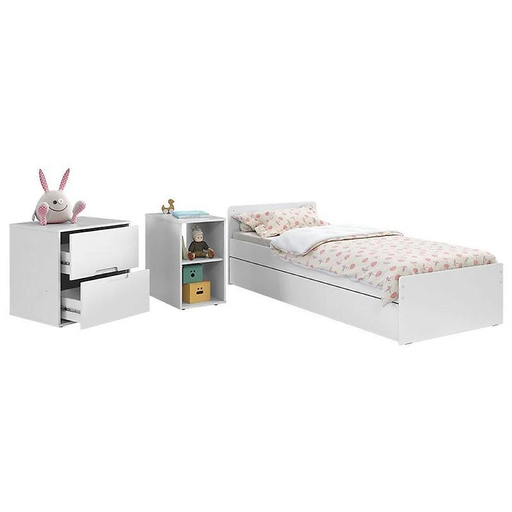 Quarto De Bebê 2 Portas Tutto New Com Berço Multifuncional Formare Branco Acetinado E Colchão - Matic