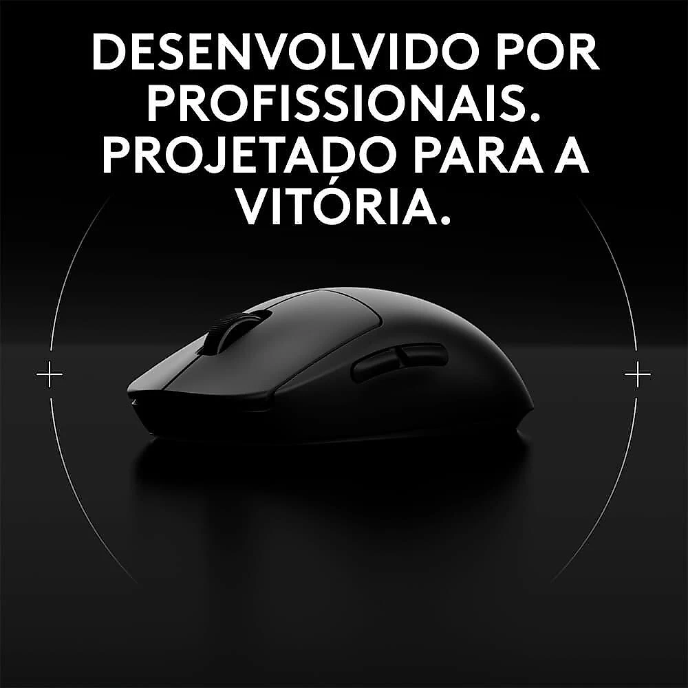 Mouse Gamer Sem Fio Logitech G PRO 2 com Lightspeed, RGB Lightsync, Ambidestro, 4 Botões Programáveis, DPI de 32K, Preto - 910-007294