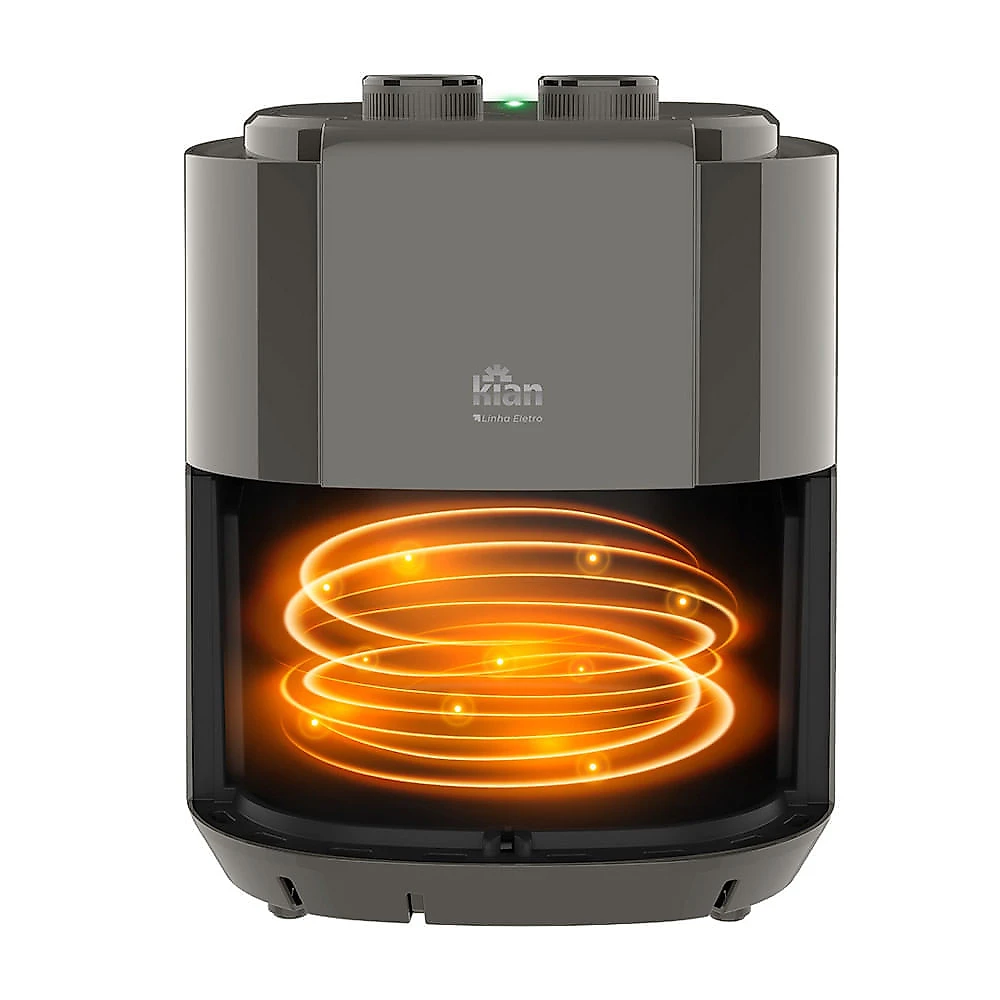 Miniatura Fritadeira Air Fryer 3.5L Kian AF105P Preta 127V