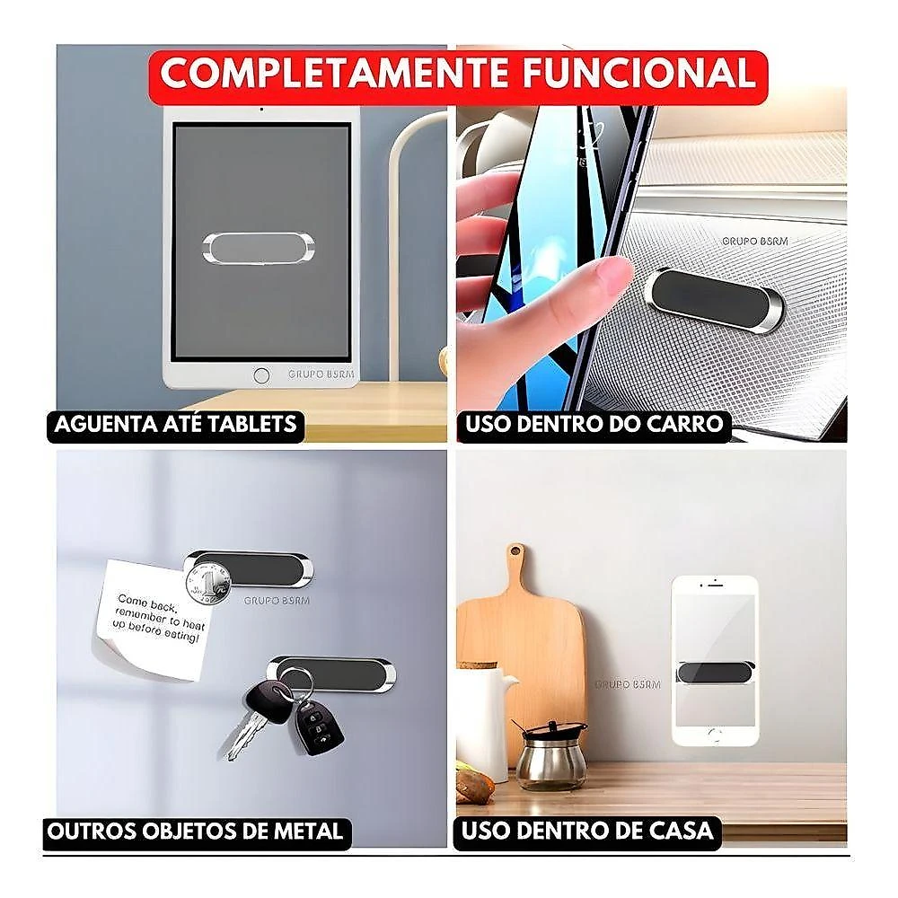 Suporte Magnético para Celular Automotivo em Painel Modelo Ímã Telefone Móvel Compatível com Vários