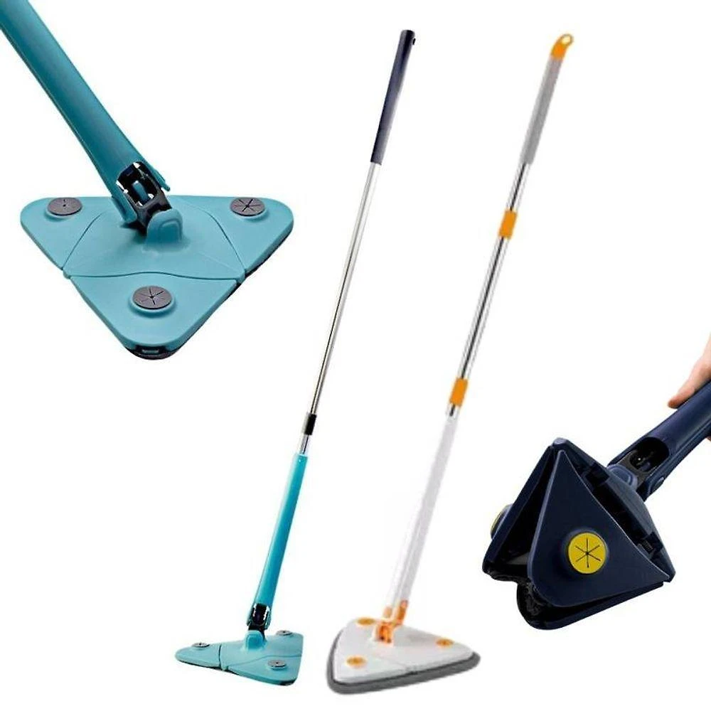 Mop Esfregão Triangular Rodo Limpador Multiuso Giratório