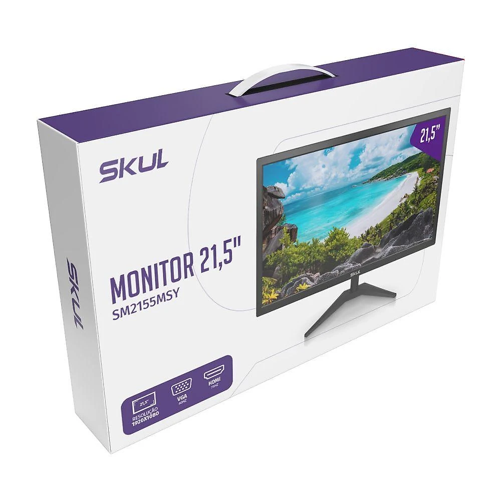 Monitor Skul 21,5" Office Led 5ms Hdmi+vga - Sm2155msy