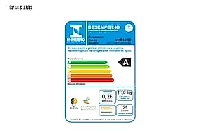 Lava e Seca Samsung 11kg WD11A 3 em 1 Ecobubble Inverter Branca 110V