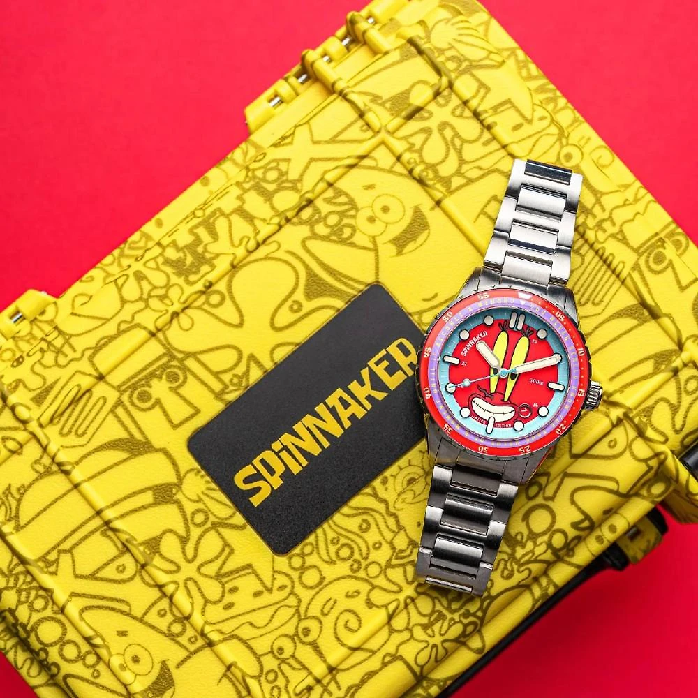 Relógio Spinnaker Hass Automatic Mr. Krabs Red 25th Limited Edition SP-5138-44
