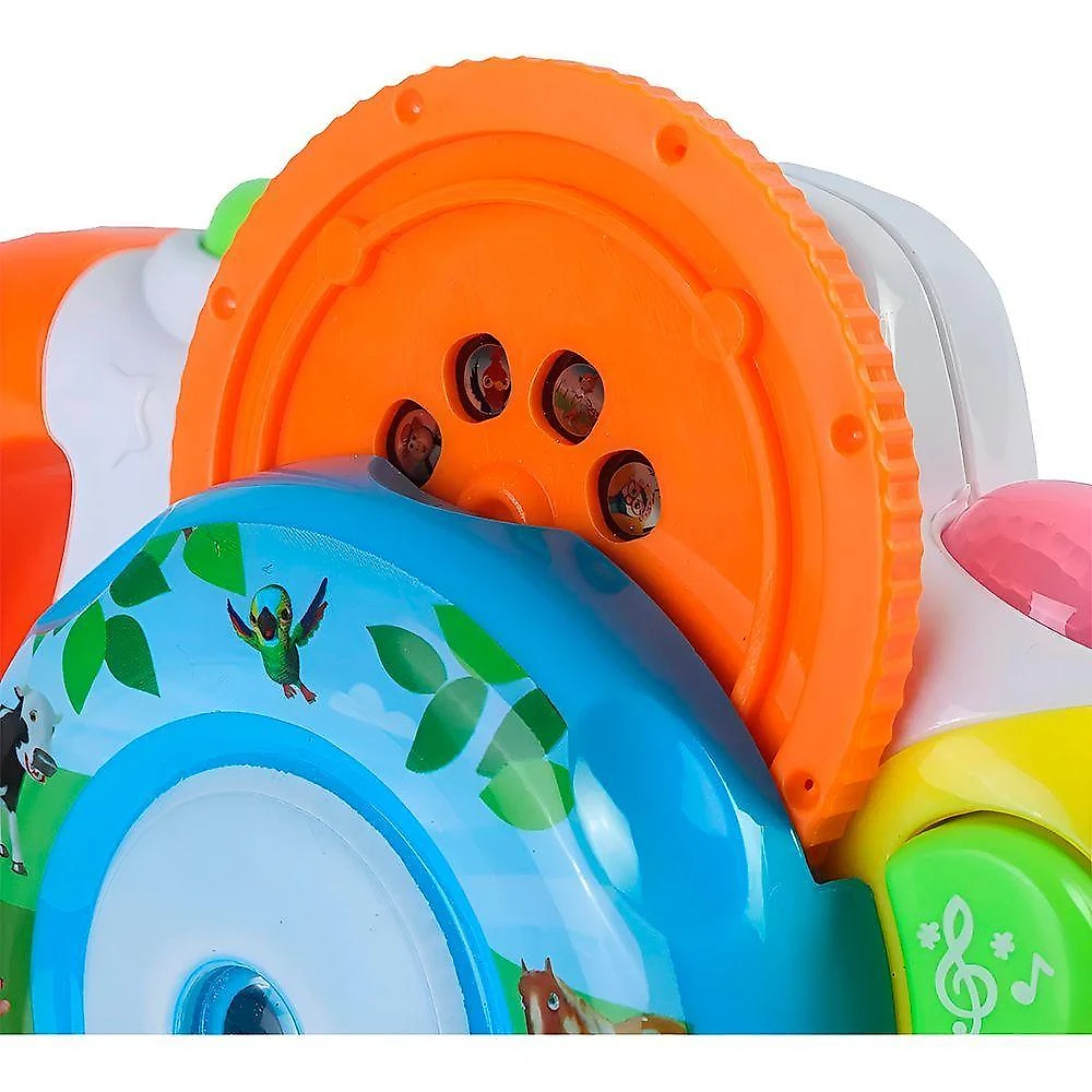 Câmera Projetor Infantil Musical – Brinquedo Educativo Com Luzes, Sons E Imagens Coloridas Divertida Com Luzes