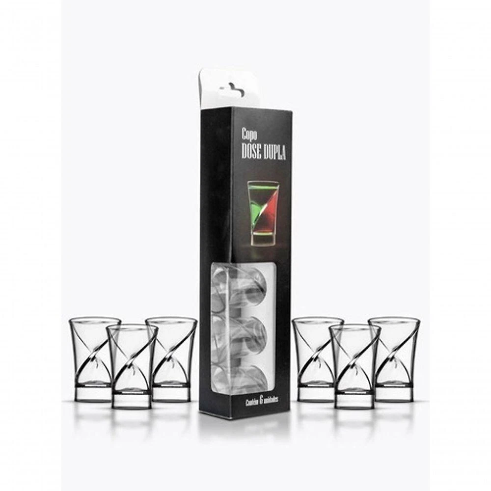 Copo Dose Dupla Kit com 12 Parede Isolada para Bebidas Frias e Quentes Prata Higipack