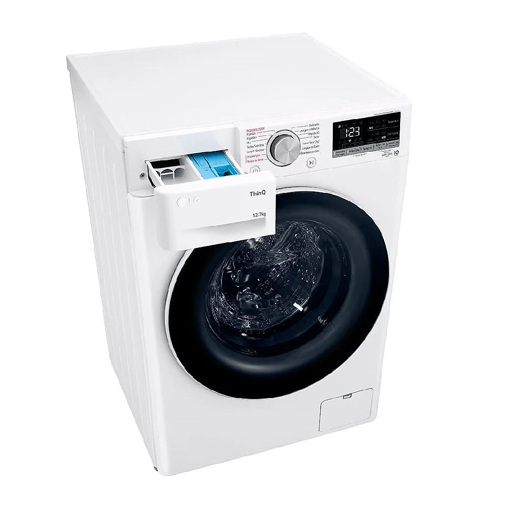Lava e Seca LG Smart VC4 12 kg com Inteligência Artificial AIDD - CV5012WCA Branco - 110V