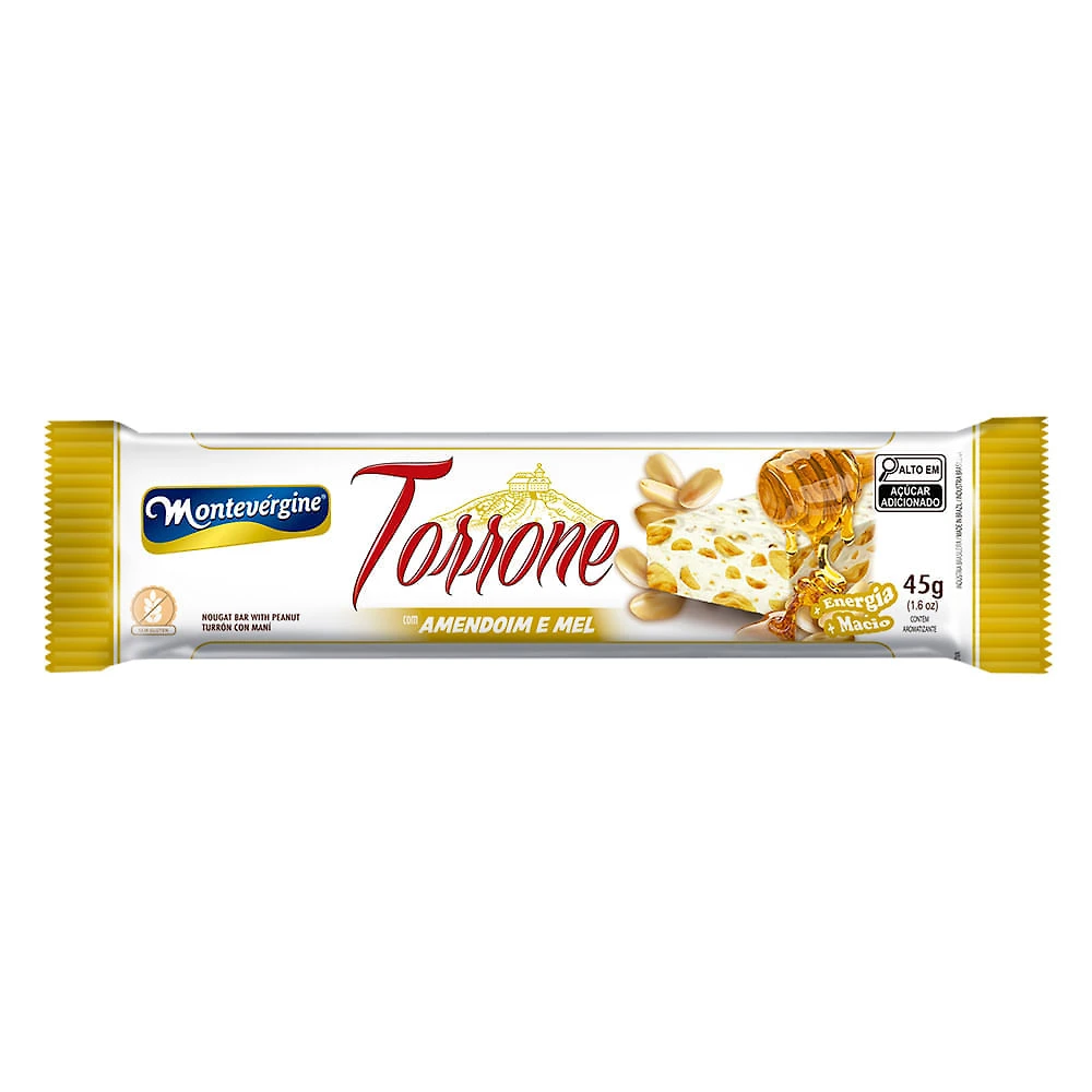 Torrone Montevérgine com Amendoim e Mel 45g