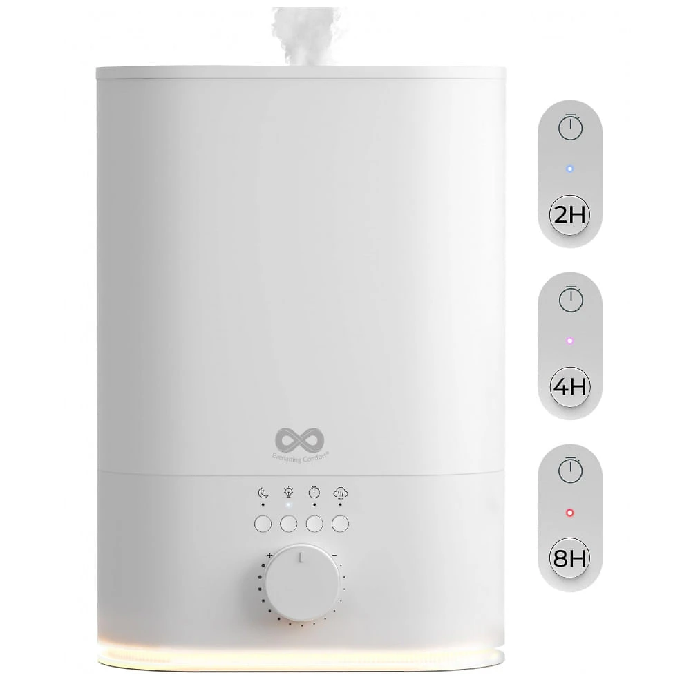 Umidificador Névoa Fria Everlasting Comfort Branco 6L Superior Preenchimento