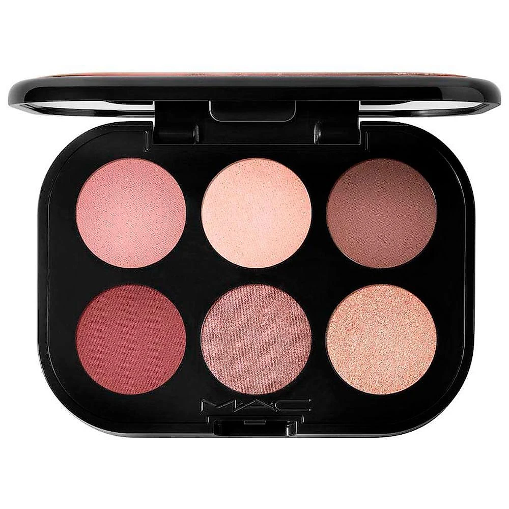 Paleta de sombras mac connect in colour eye shadow palette embedded in burgundy 1 un