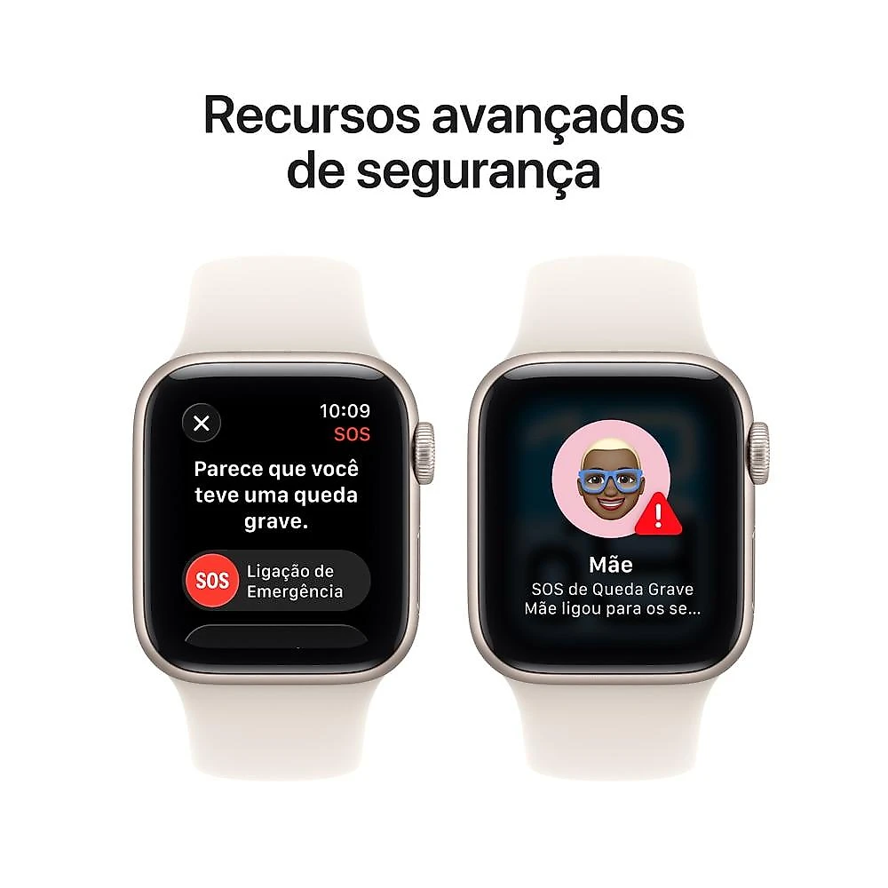 Apple Watch SE 3 GPS - Caixa estelar de alumínio – 40 mm - Pulseira esportiva estelar – M/G