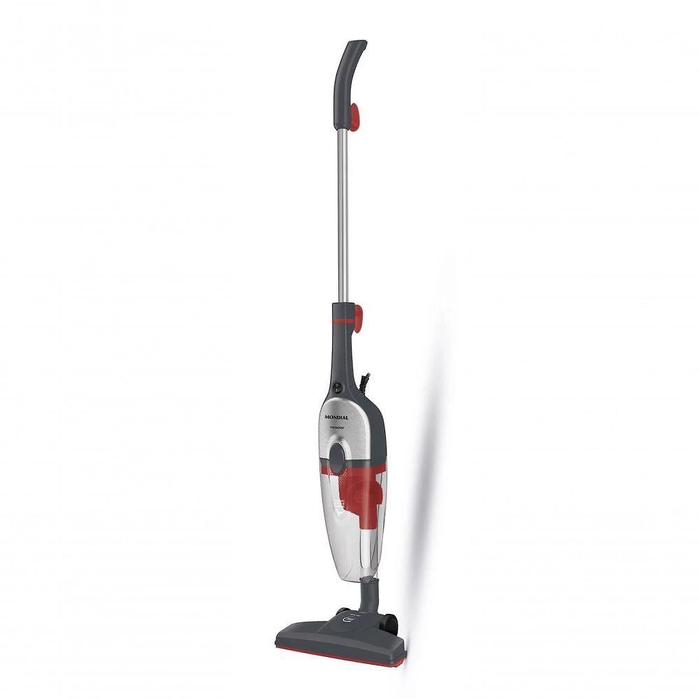Aspirador De Pó Vertical Mondial Turbo Cycle HEPA AP-41-GI 1550W Cinza Com Inox 220V