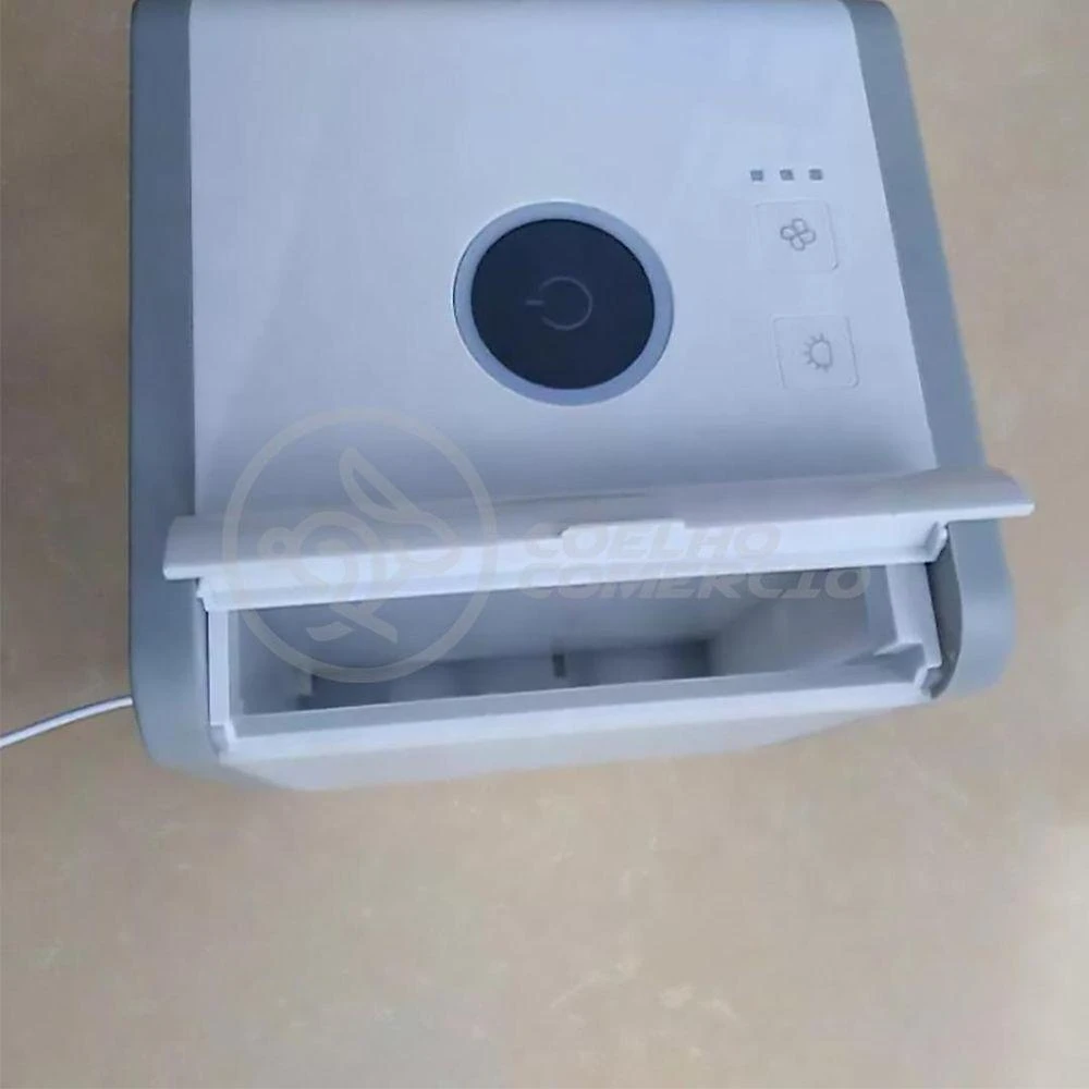 Mini Ar Condicionado Portátil com 3 Velocidades Ciclo Frio 110V para Mesa de Trabalho e Estudos