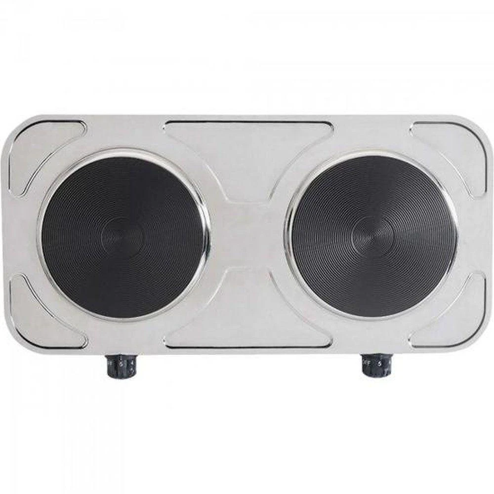 Fogão Elétrico de Mesa Agratto FM02 2 Bocas Inox Cinza 220V