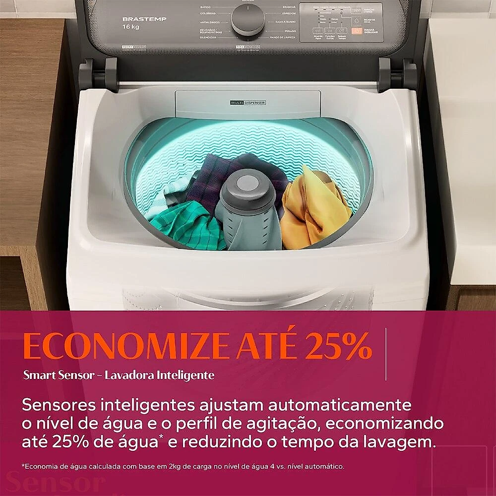 Máquina de Lavar Roupas Brastemp 16Kg BWF16AB, Branca - 220 Volts