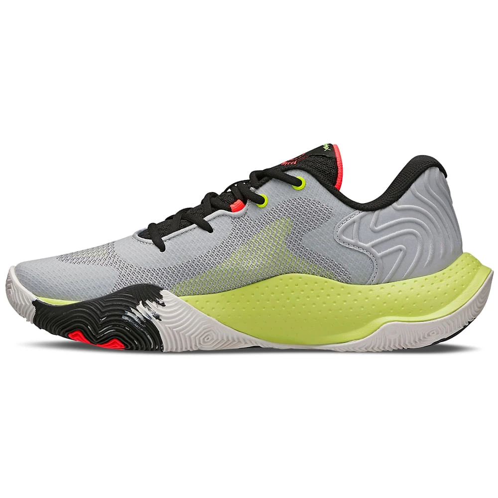 Miniatura Tênis de Basquete Masculino Under Armour Buzzer Cinza - 39
