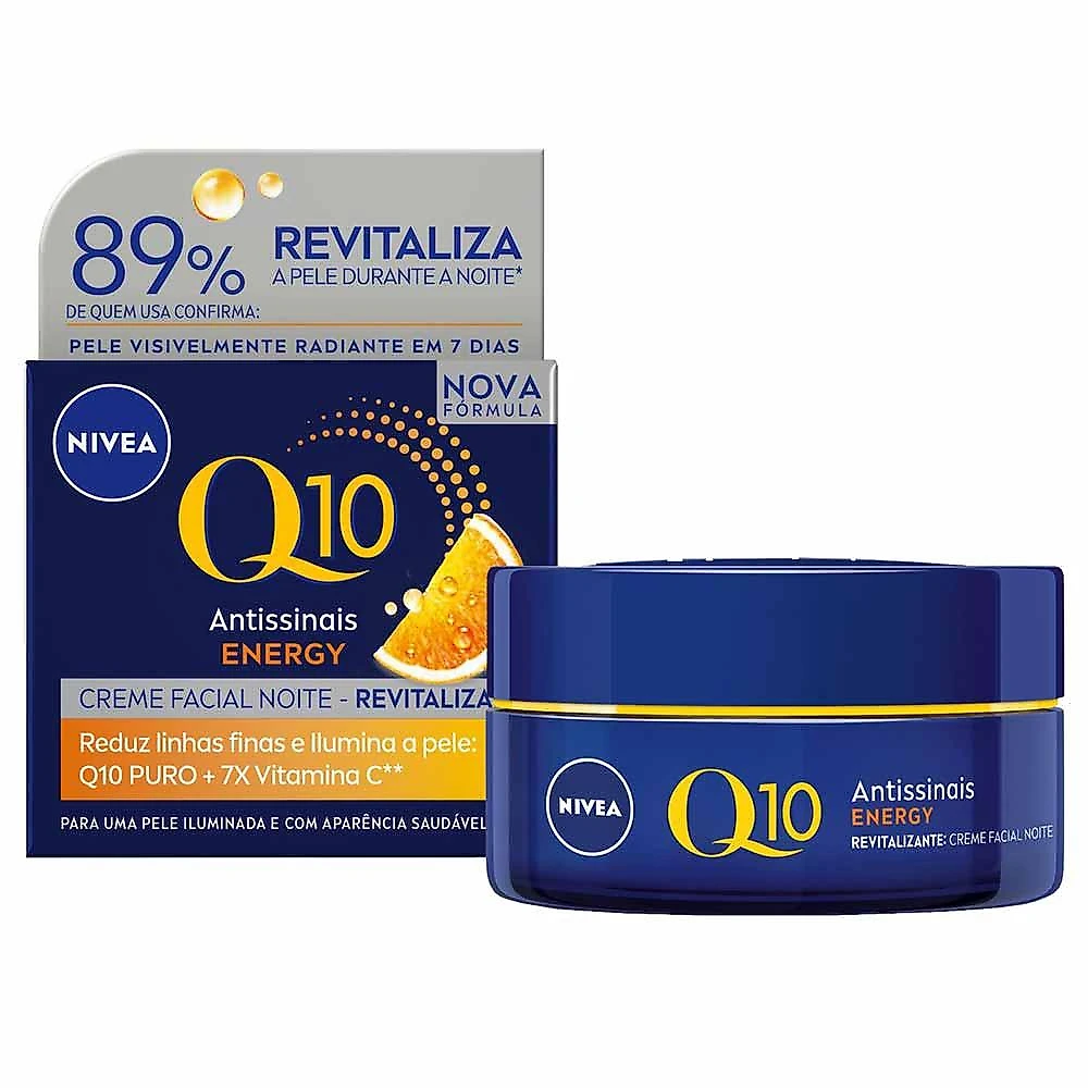 Nivea creme facial antissinais q10 energy noite 50g