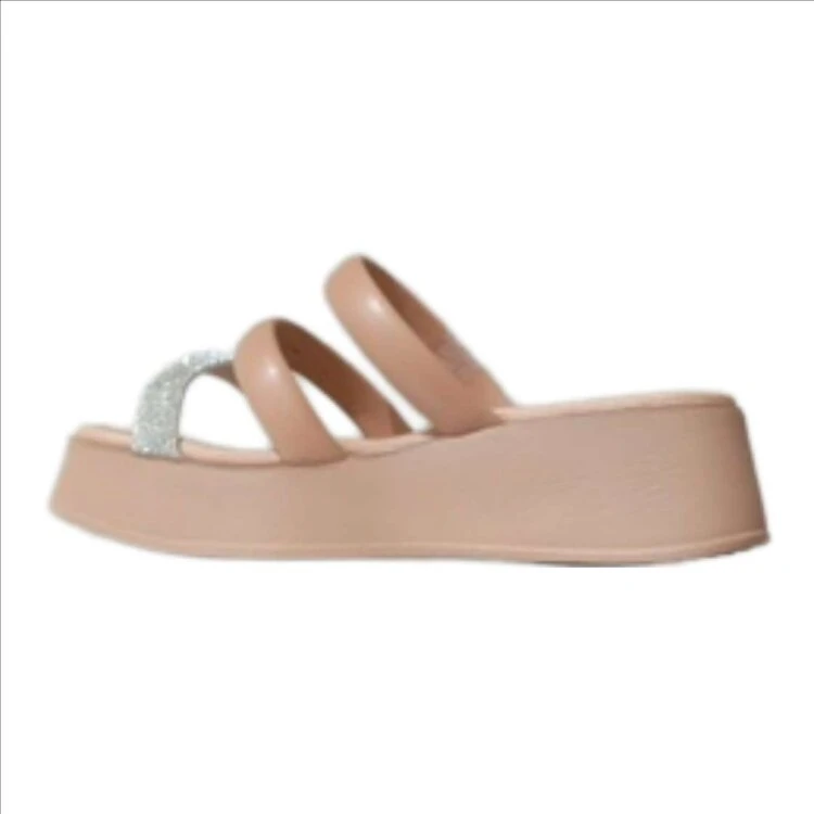 Sandalia Beira Rio Feminino - Nudeoff white - NUDE/OFF WHITE