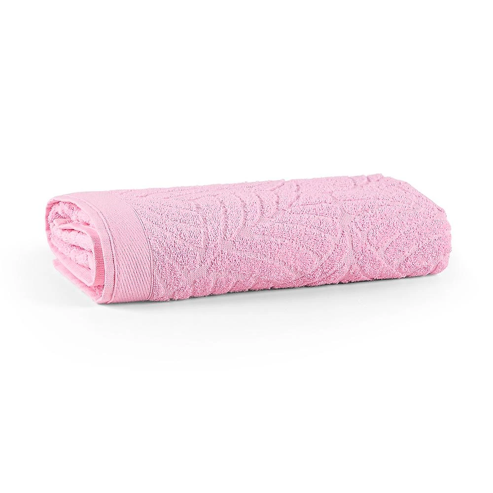 Jogo de banho native toalhas macias costela de adão 100% algodão fio penteado 5 peças rosa e pitáia