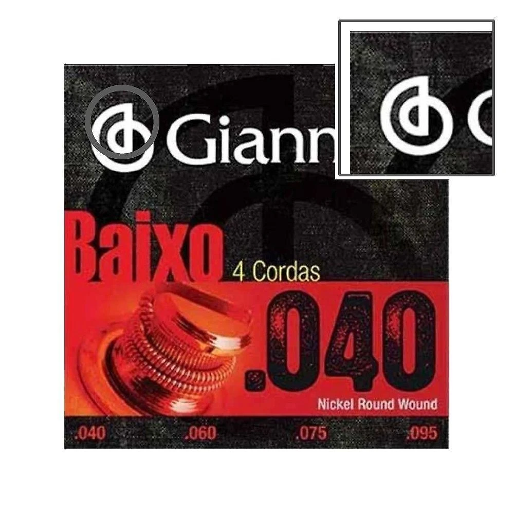 Corda para Contrabaixo Geebrl 4 0.040" Leve Nucleo de Aco Jogo com 4 Giannini