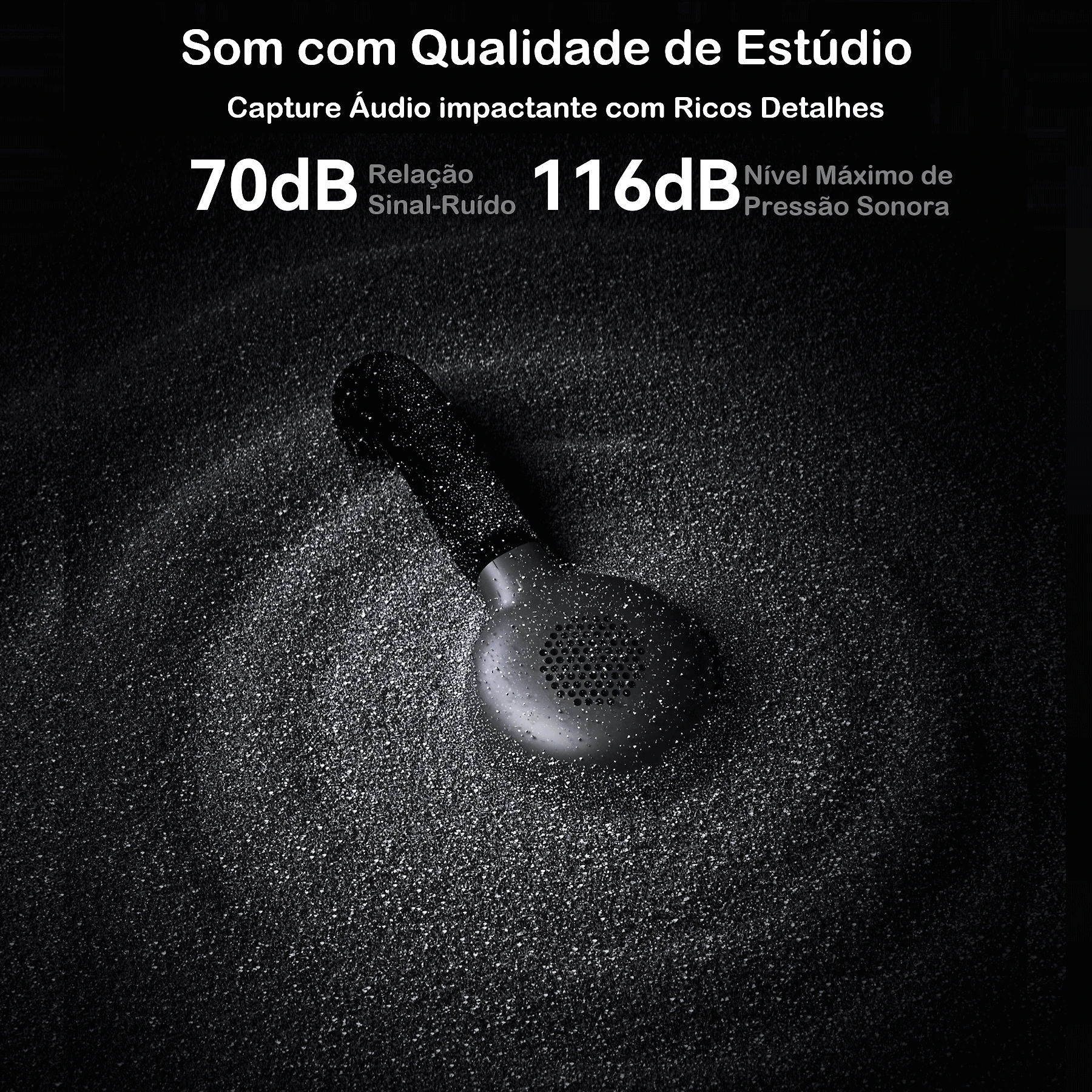 Sistema Microfone Duplo Hollyland LARK M2S Ultimate Combo Wireless para Câmeras e Smartphones USB-C e Lightning