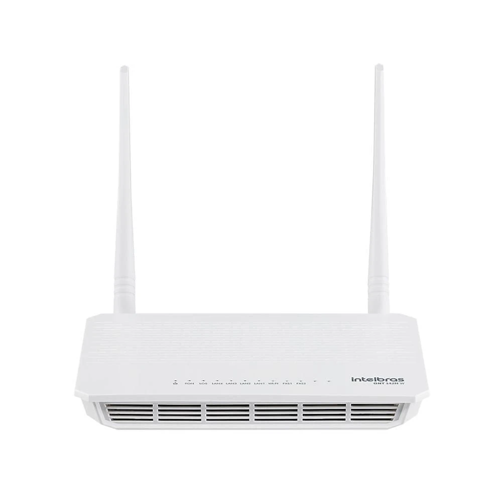 ONT Wireless GPON 142N W com Wi-Fi 300 MBPS e 4 Portas GIGABIT ETHERNET Intelbras