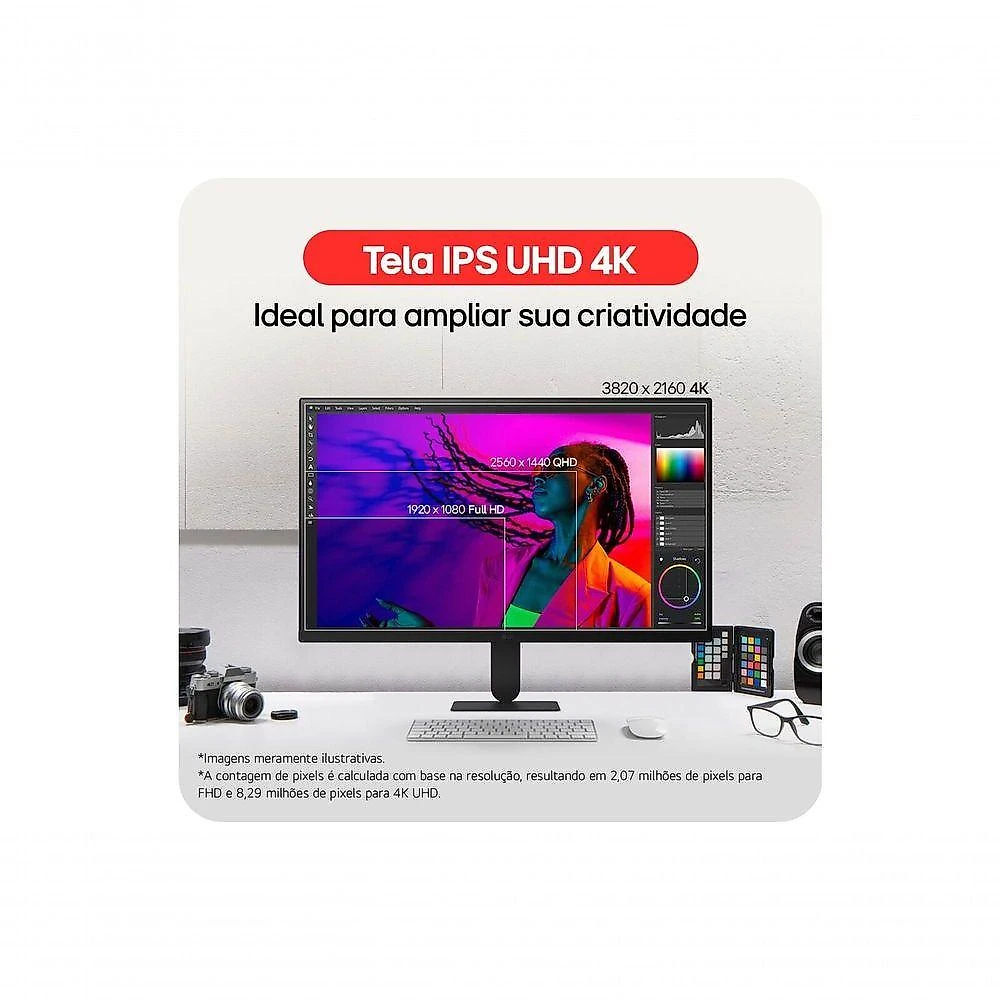 Monitor Ultrafine 27 UHD 4K IPS 60Hz LG